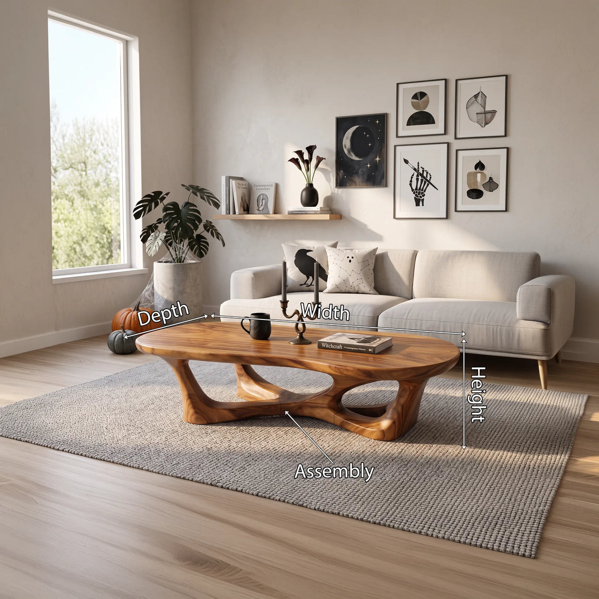 Modern Halloween Sculpted Table For Living Space