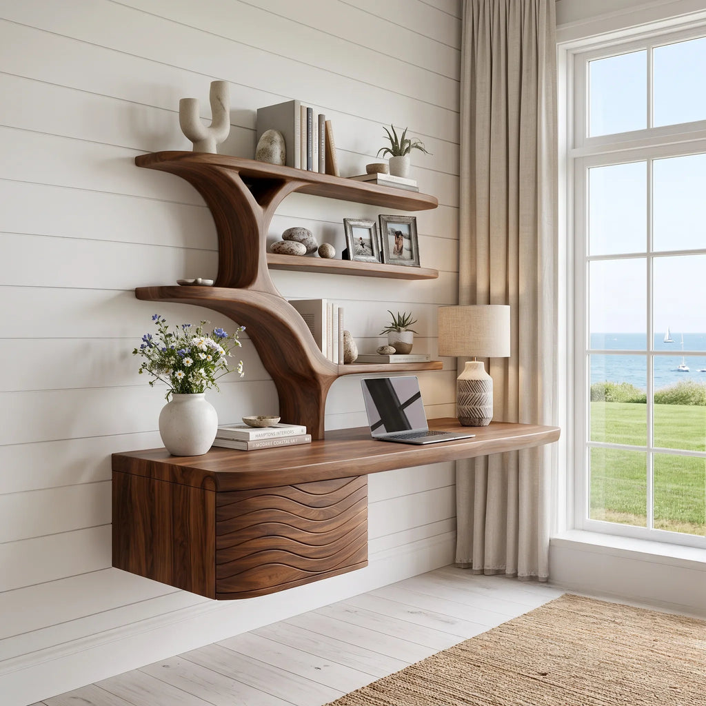 Modern Floating Office Desk For Luxury Home Office